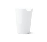 FIFTYEIGHT PRODUCTS / Tazas con mordida (sin asa, porcelana, 350 ml, color blanco, fabricado en Alemania)