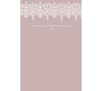 Fig&Olive Inspirational Islamic Journal for Writing and Reflection: Dusty Pink Lace Design Notebook w/ Quran Quote "Indeed, with hardship comes ease." ... teen coworker friend 120 lined pages 6x9"