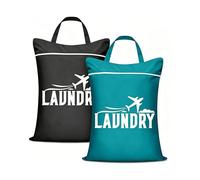 Figarge 2 bolsas de lavandería de viaje, impermeables y sucias