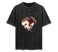 Fight Club Brad Pitt Hip Hop Men T-Shirt Black Unisex Tops Casual tee XL