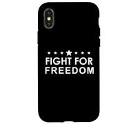 Fight for Freedom USA Fight Oligarchy Resist Fascism Protest Carcasa para iPhone X/XS