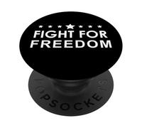 Fight for Freedom USA Fight Oligarchy Resist Fascism Protest PopSockets PopGrip Adhesivo