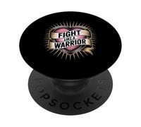Fight Like a Warrior Strong Heart - Cita Motivacional PopSockets PopGrip Adhesivo