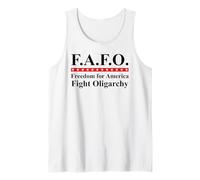 Fight Oligarchy Flag No Oligarchy in America Anti Oligarchy Camiseta sin Mangas