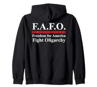 Fight Oligarchy Flag No Oligarchy in America Anti Oligarchy Sudadera con Capucha