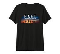 Fight The Good Fight of Faith 1 Timothy 6:12 Christian Verse Camiseta Premium
