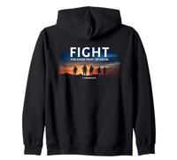 Fight The Good Fight of Faith 1 Timothy 6:12 Christian Verse Sudadera con Capucha