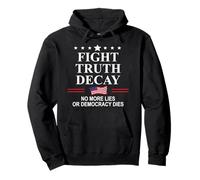 Fight Truth Decay Protest Flag Defend Democracy Project 2026 Sudadera con Capucha