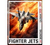 Fighter Jets Calendar 2026 - 2027: Stay on Track with This Beautiful 2-Year Planner Featuring US Holidays and Extra Notes