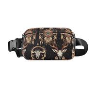 Fighters - Riñonera de gran capacidad con diseño de camión de bomberos rojo para mujeres, hombres y adolescentes, bolsa de cinturón de gran capacidad para entrenamiento, Western Dream Catchers