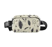 Fighters - Riñonera de gran capacidad con diseño de camión de bomberos rojo para mujeres, hombres y adolescentes, bolsa de cinturón de gran capacidad para entrenamiento, Western Dream Catchers