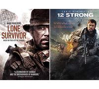 Fighting Al Qaeda + The Taliban- True Modern War Stories: Lone Survivor & 12 Strong 2-DVD Bundle