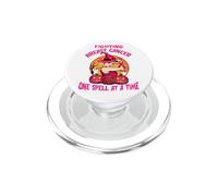 Fighting Breast Cancer One Spell At A Time Witches Wear Pink PopSockets PopGrip para MagSafe