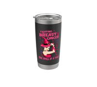 Fighting Breast Cancer One Spell At A Time Witches Wear Pink Vaso térmico de acero inoxidable de doble pared