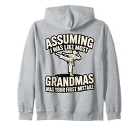 Fighting Grandma Karate Cita Hapkido Sudadera con Capucha
