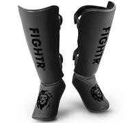 FIGHTR® Espinilleras con ajuste perfecto y acolchado ideal | Espinilleras gruesas para kick boxing, MMA, Muay Thai y otras artes marciales