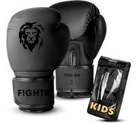 FIGHTR® Guantes de Boxeo Kids con el Mejor Ajuste para una máxima protección | para niños y niñas | para Boxeo, MMA, Muay Thai, Kickboxing y Artes Marciales 04 06 oz | Incluye Bolsa de Transporte