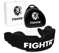 FIGHTR® Premium Protector bucal - respiración Ideal & fácil de Ajustar, protección Dental Deportiva para Boxeo, MMA, Muay Thai, Hockey y Deportes de Lucha, Incluye Caja higiénica