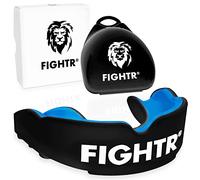 FIGHTR® Premium Protector bucal - respiración Ideal & fácil de Ajustar, protección Dental Deportiva para Boxeo, MMA, Muay Thai, Hockey y Deportes de Lucha, Incluye Caja higiénica