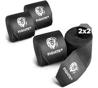 FIGHTR® Vendas semielásticas de Boxeo de 160 Pulgadas con Lazo para el Pulgar para Boxeo, Artes Marciales, Artes Marciales Mixtas, Muay Thai y Artes Marciales