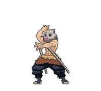 FiGPiN Classic: Demon Slayer - Inosuke Hashibira (1252) (Edición limitada a 750 piezas), Zinc, Sin gemas.