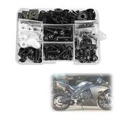 FIGULI Tornillos Kit Tornillos para Carenado Motocicleta Tornillos Tuercas Sujeción para Carrocería para Kawasaki Z750R Z800 Z900 Z900RS Z900SE para Zephyr750 ZG1000 Concours A Set M6 M5(Nero)