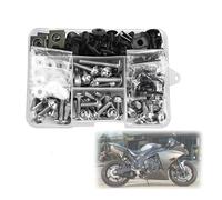 FIGULI Tornillos Kit Tornillos para Carenado Motocicleta Tornillos Tuercas Sujeción para Carrocería para Kawasaki Z750R Z800 Z900 Z900RS Z900SE para Zephyr750 ZG1000 Concours A Set M6 M5(Silver)