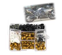 FIGULI Tornillos Kit Tornillos para Carenado Motocicleta Tornillos Tuercas Sujeción para Carrocería para Kawasaki Z750R Z800 Z900 Z900RS Z900SE para Zephyr750 ZG1000 Concours A Set M6 M5(Jaune)