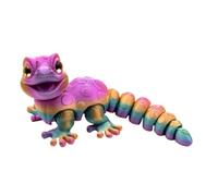 Figura 3D impresa Gecko, Lizard Toy, Articulated Reptil Fidget Figura 5,51 x 2,28 x 2,28 en for Kids Boys Girls, Fun Desk Decor Bedroom Dorm Living Room, Creative Stress Relief Gift and Playtime