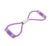 Figura 8 Banda de Resistencia física, Bandas de Resistencia para Brazos con Asas Equipo de Ejercicio de Hombro en Forma de 8 Longitud Ajustable para Ejercicio de Yoga de (Púrpura)