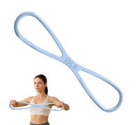 Figura 8 Workout Bands, Silicona Ejercicio Stretch Strap, Body Strength Trainer, Home Fitness Gear, Arm Chest Leg Shoulder Toning, Gym Accessory Kit, 19.69x3.94x0.39 pulgadas