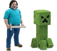 Figura Mattel "A Minecraft Movie" - Steve / Creeper (Sortido / 30cm)