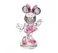 Enesco Facetas Disney Facets Minnie Mouse Posando Figura Decorativa, acrílico, Rosa, 3.94 Inch