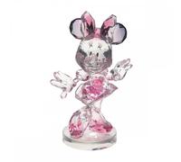 Enesco Figura decorativa Disney Facets Minnie Mouse posando – acrílico rosa – 3.94 Inch