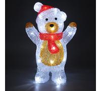 Figura acrílica LED de Oso de peluche parado