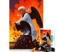 Figura alada en una Colina al Atardecer Rompecabezas de 1000 Piezas Juego de concentración Mental Corte de precisión Bordes Suaves Juego Que fomenta la conexión Entre Diferentes Piezas (50x75cm)