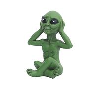 Figura alienígena de ciencia ficción, coleccionista alienígena OVNI duradera, figura de alienígena verde de larga duración, figura de mitología alienígena ligera, elegante estatua de forma de vida
