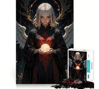 Figura angelical con orbe Rompecabezas para Adultos de 1000 Piezas Desarrolla la Memoria y es Divertido Troquelado de Alta precisión Fácil de Aprender Disfrute en Familia (38x52cm)