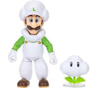 Figura articulada Cloud Luigi (Super Mario Galaxy) de 12,7 cm (5 Pulgadas) con Accesorio de Nube - Producto Oficial Jakks Pacific - 22 Puntos de articulación - para niños a Partir de 3 años