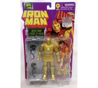 Figura Articulada Iron Man Marvel Legends Retro Card 01 Dorado 6" Hasbro 2024