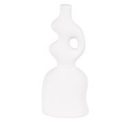 Figura asimétrica de gres blanco Alt.25 cm