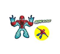BANDAI Heroes of Goo JIT Zu Figura de Accion - Universo Marvel - Spiderman Tu heroe Favorito Brilla en la Oscuridad, ¡Estruja y Estira! Multicolor CO42713
