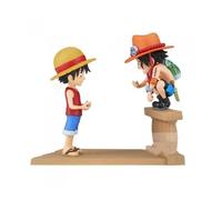 Figura banpresto one piece world collectable log stories luffy y ace 8cm