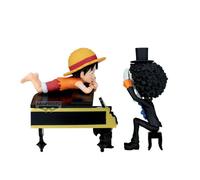 Figura Banpresto One Piece World Collectable: Monkey D. Luffy & Brook 8 cm
