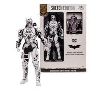 Figura Batman Hazmat Suit Justice League The Amazo Virus Edición Limitada DC Sketch Edition Articulada 18 cms