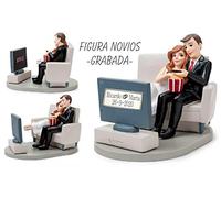 Figura boda tarta PERSONALIZADA muñecos novios wedflix figuras GRABADAS originales