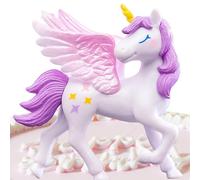 Figura Cake Topper - Decoración De Caballo Con Alas, Figuras De Unicornio Miniaturas | Unicornio Pegasus Fantasía Creativa De Paisaje, Accesorios De Decoración De Pastelería Para Fiestas Interiores Y