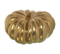 FIGURA CALABAZA CERÁMICA ORO °35X18CM