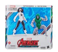 Set De Figuras Capitana Marvel Vs Doctor Doom Avengers Marvel Legends Articuladas 15 cms