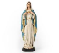 Figura católica del corazón inmaculado de María, Estatua de la Virgen María, Madre bendita para el hogar, Regalos religiosos para mamá, decoración católica de 6 Pulgadas de Alto, Obra Maestra clásica